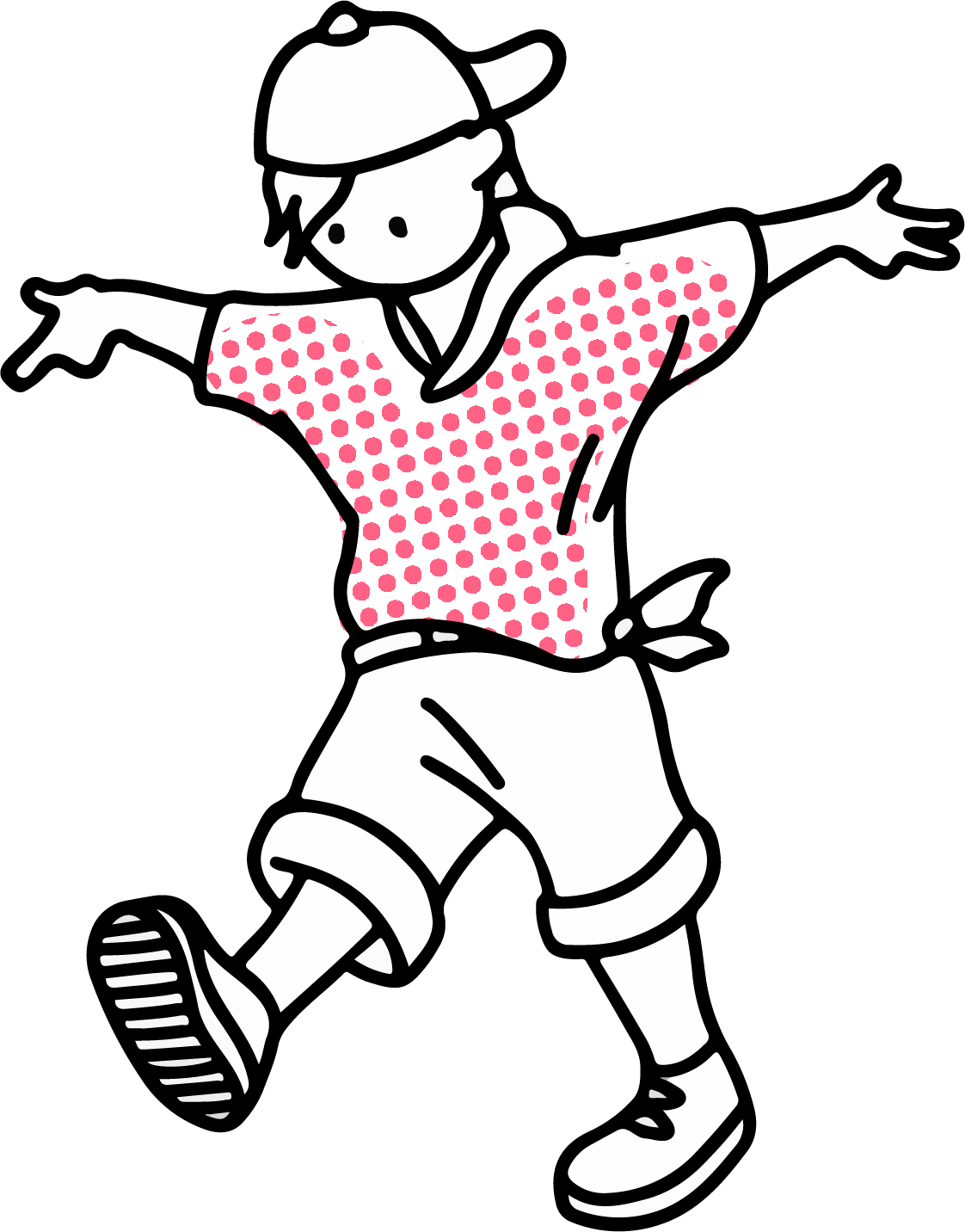 ダンスしている男の子１